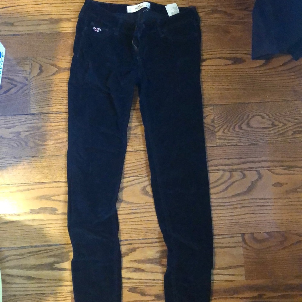 velvet zip up pants